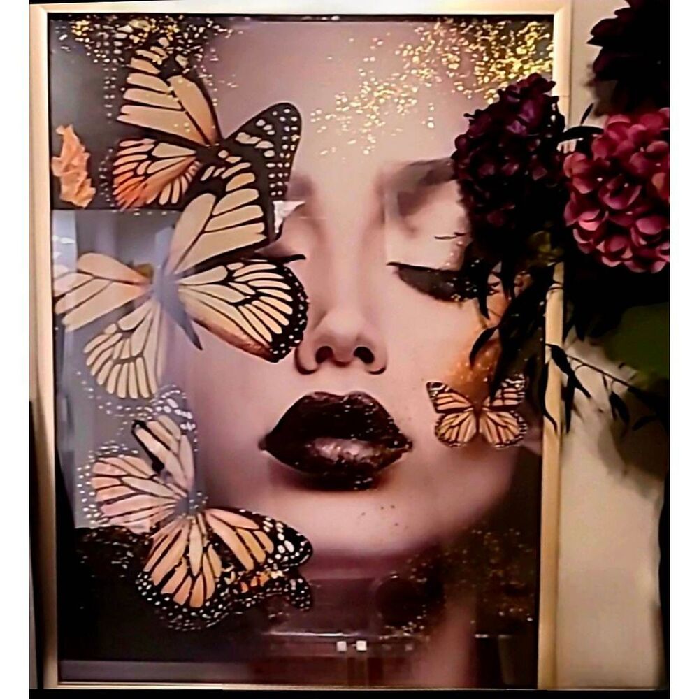Oliver Gal Dutchess Of Butterflies Framed‎ Wall Decor